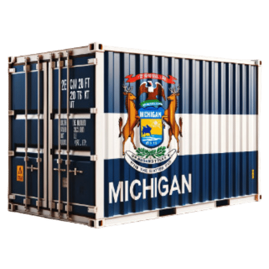Cargo containers for sale and rent Michigan